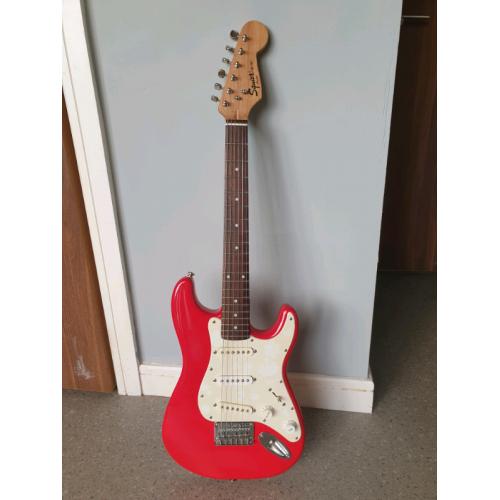 Guitar squier mini stratocaster travel guitar, kids guitar 3/4.