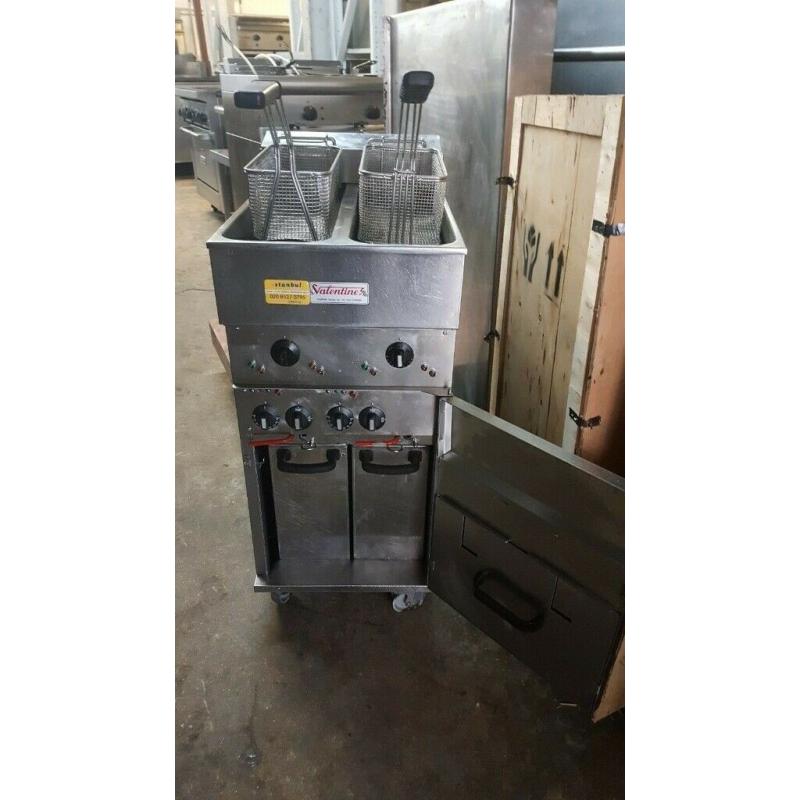 VALENTINE V2200 LATES MODEL ELECTRIC FRYER 2 BASKET 2 TANK