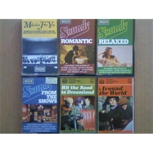 CSL SOUNDS ROMANTIC RELAXED SHOWS DREAMLAND WORLD EASY LISTENING MELODIES CASSETTE TAPES