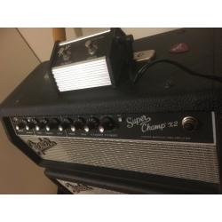 FENDER SUPER CHAMP X2 AND SC112 CABINET 1X12 80W SPEAKER & FOOTSWITCH