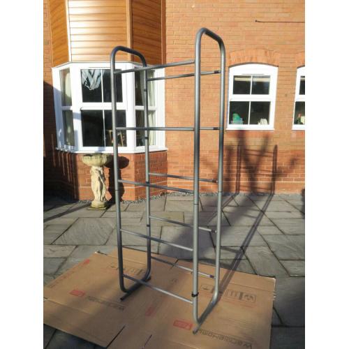 Habitat Retro Vintage Designer Tubular Steel Bookshelf Tech Tower Bookcase