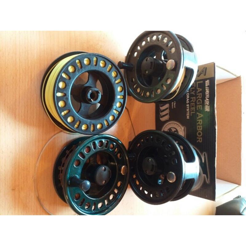 Lureflash Mamba Fly Reels and extra spools with lines