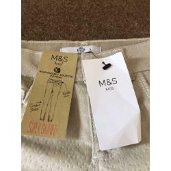 Girls M&S sparkly trousers age 6-7 BNWT