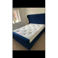 Wing back beds on sale