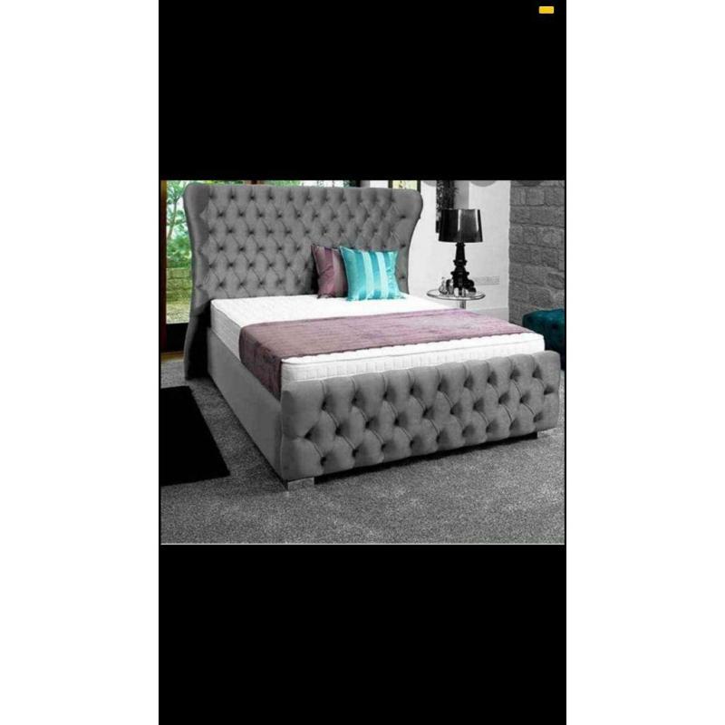 Wing back beds on sale