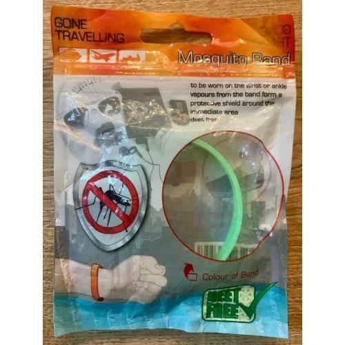 Gone Travelling Mosquito Repellent Bracelet Band, Green, Weight: approx. 6g