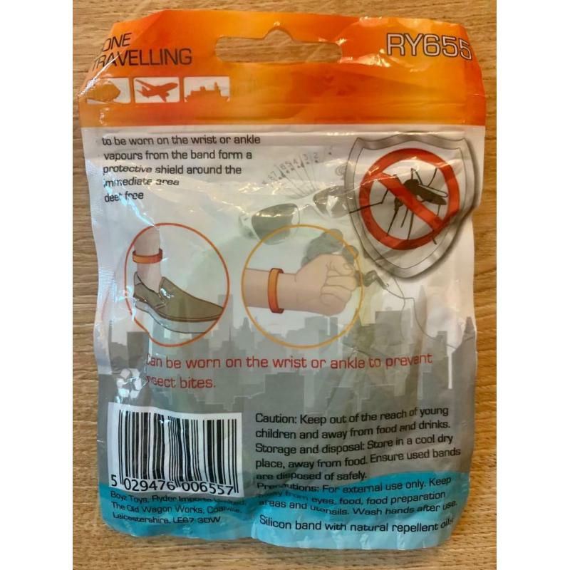 Gone Travelling Mosquito Repellent Bracelet Band, Green, Weight: approx. 6g