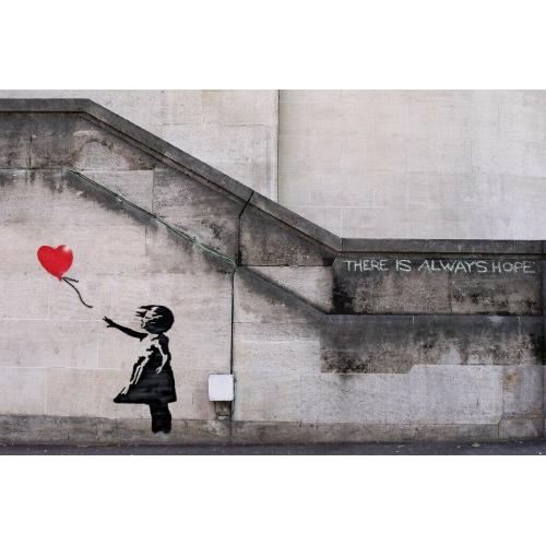 Banksy Poster Balloon Girl There is Always Hope Street Art A2 Paper Laminated Encapsulated Graffiti