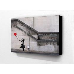 Banksy Poster Balloon Girl There is Always Hope Street Art A2 Paper Laminated Encapsulated Graffiti