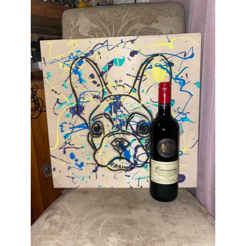 Rustic French Bulldog Art