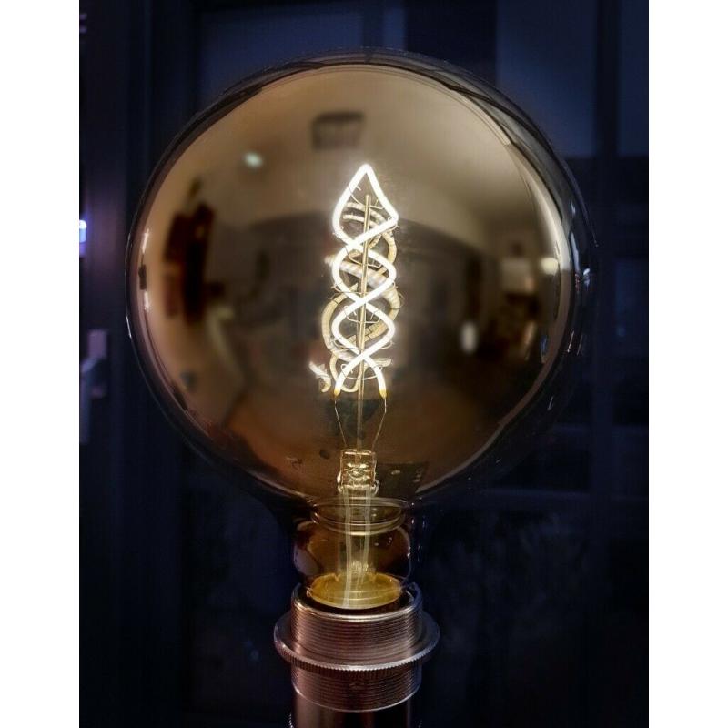 Upcycled Vintage 1930s Art Deco Kodak Beau Blue Tripod Lamp