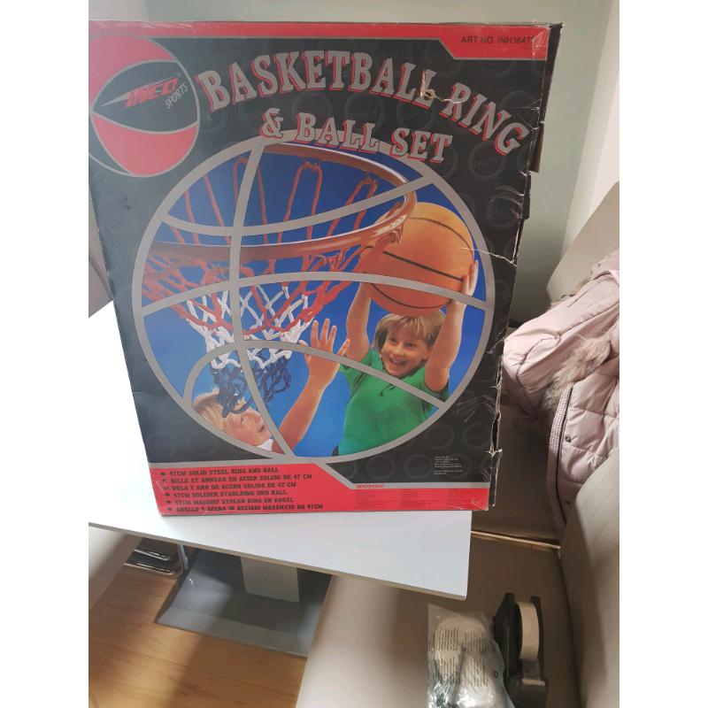 Basketball ring set