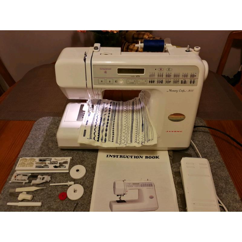 Janome computerised sewing machine