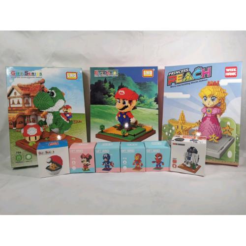 Nano block Building Block Sets Nintendo Mario Marvel Spiderman Iron