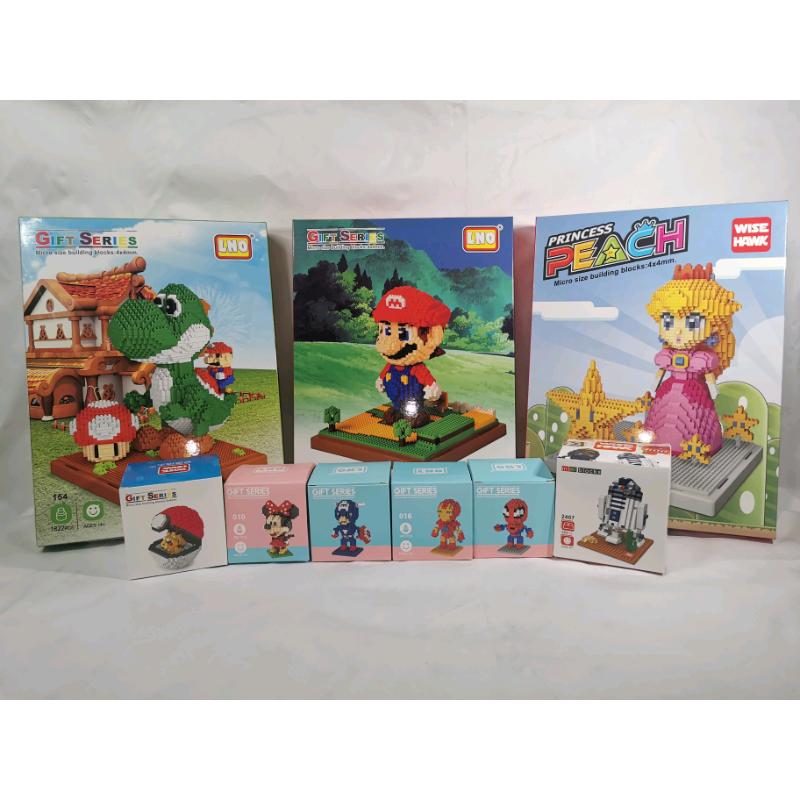 Nano block Building Block Sets Nintendo Mario Marvel Spiderman Iron