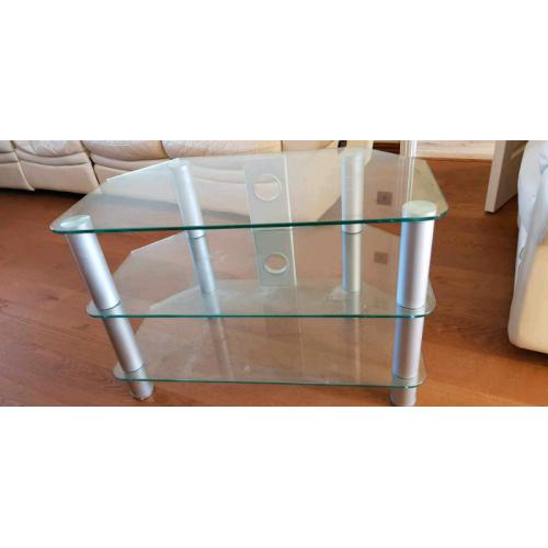Corner Glass tv unit