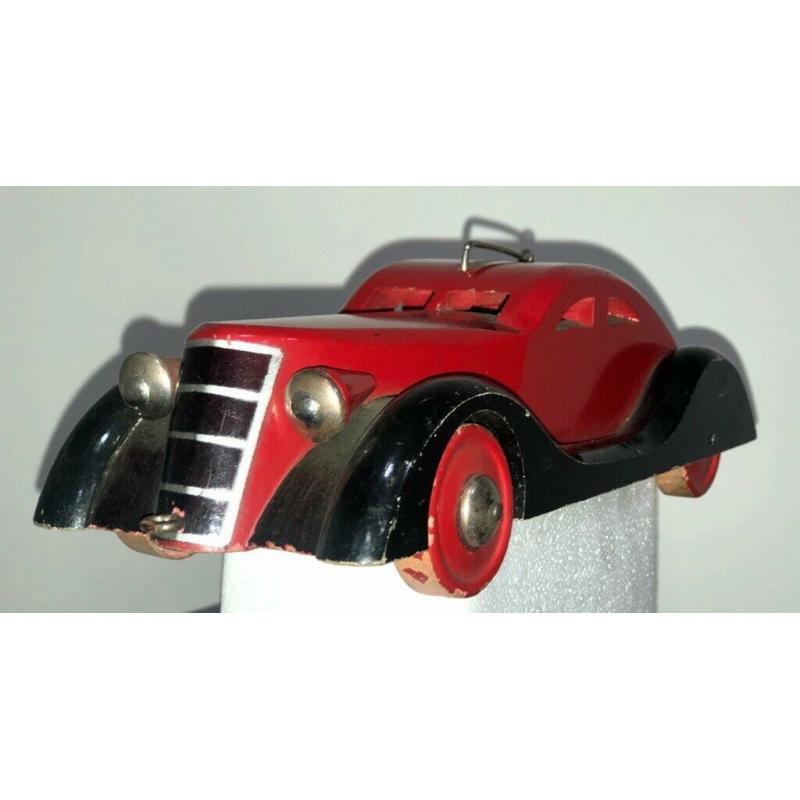 Antique, Collectible, Wooden Toy Car (made in Sweden)