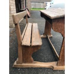 Vintage French school desk