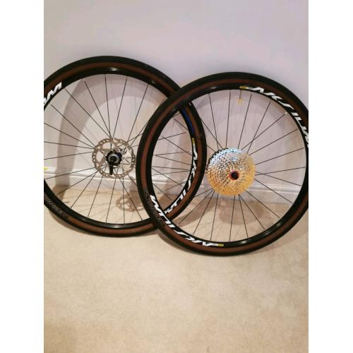Mavic aksium wheels road or gravel
