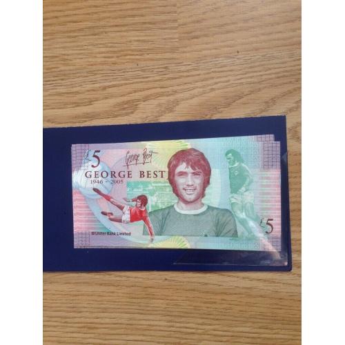 New George Best ?5 notes With wallets