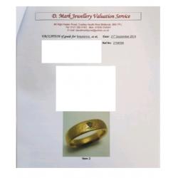 Mens handmade unique wedding band