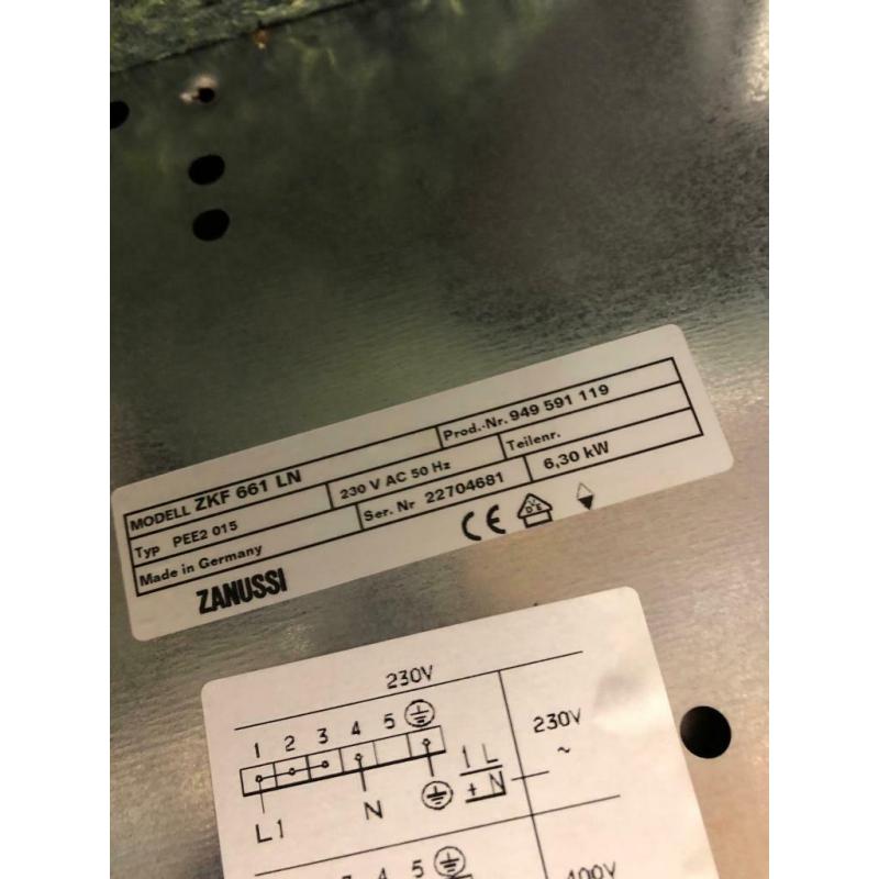 Zanussi electric hob ZKF661LN