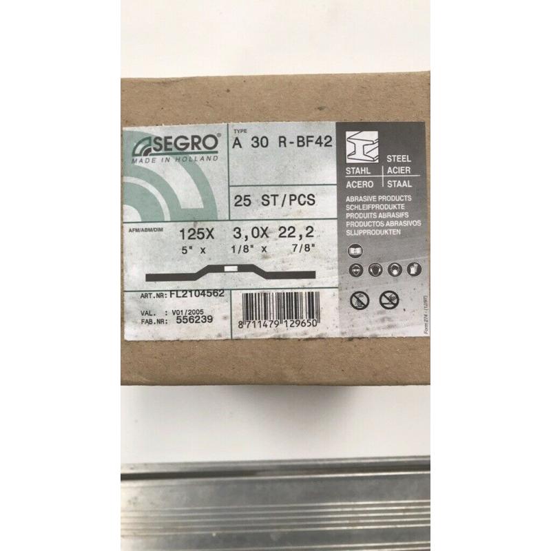 Steel and Stone cutting and grinding discs - various sizes