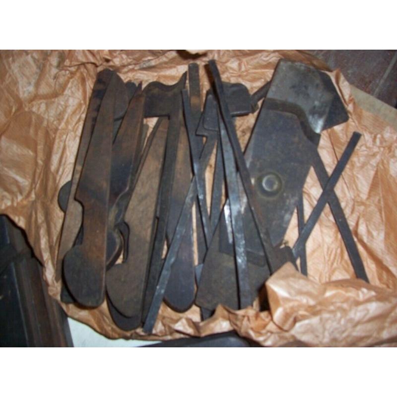 9 Vintage Wooden Moulding Planes