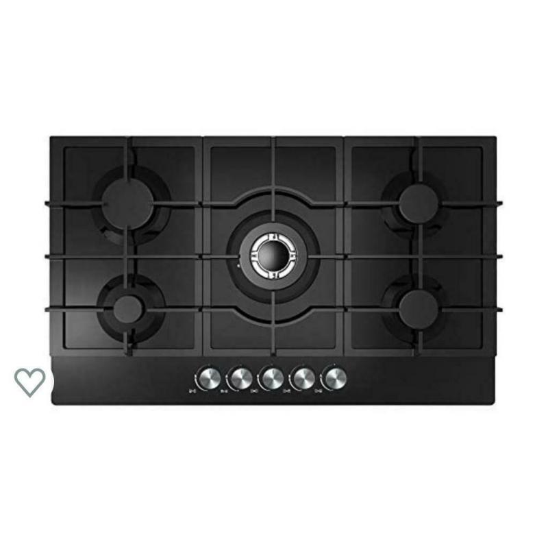 Brand new hob 900 5 burner in black