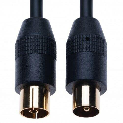 TV AERIAL Male to Female Coaxial Cable 1.5m 150cm Antenna Socket Extension Freeview SKY DVD VCR IG3
