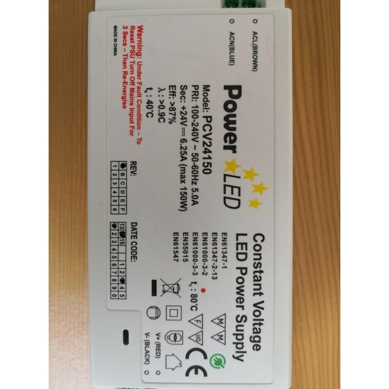 Power LED Constant Voltage LED Power Supply 24V 6.25A max150W PCV24150