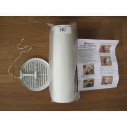 4 * NEW Xpelair Easy-Fit Wall Vent Kit with White Round Grille SSWKWR 100mm (4 inch) (w) 350mm (l)