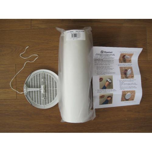 4 * NEW Xpelair Easy-Fit Wall Vent Kit with White Round Grille SSWKWR 100mm (4 inch) (w) 350mm (l)