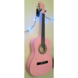 HERALD 3/4 Classical size guitar finished in Pink. New Strings just fitted and cleaned
