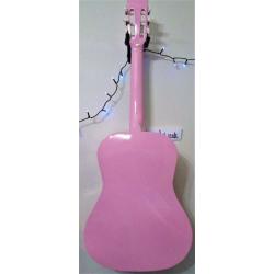 HERALD 3/4 Classical size guitar finished in Pink. New Strings just fitted and cleaned