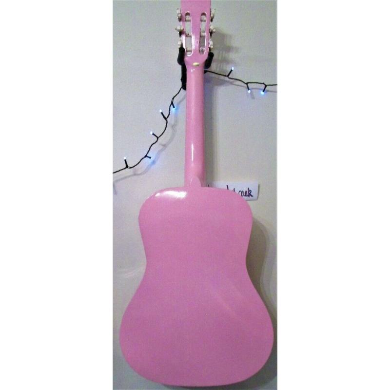 HERALD 3/4 Classical size guitar finished in Pink. New Strings just fitted and cleaned