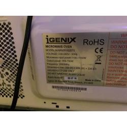 Igenix Manual Microwave White IG2070
