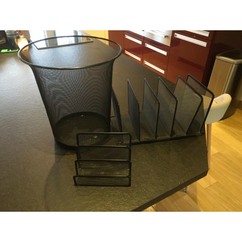 Office bin and paper holder